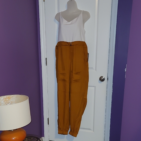 J for Justify Pants - J for Justify Yellow Jumpsuit Comfortable Casual Style